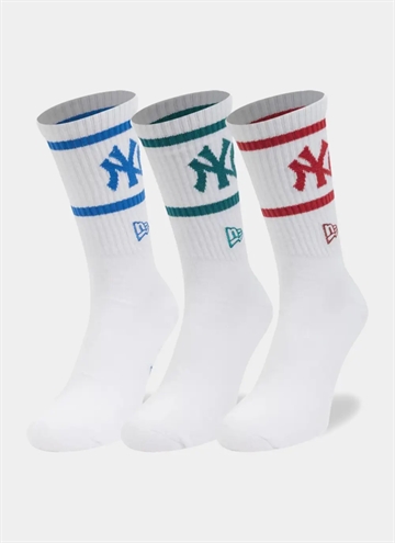 New Era NY Yankees MLB 3-Pack Strumpor i crewmodell